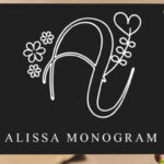 Alissa Monogram Font - Featured Image