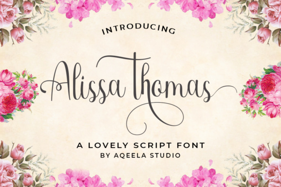 Alissa Thomas Script Font - Featured Image