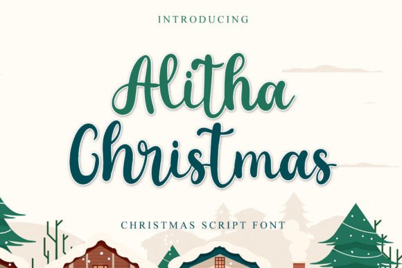 Alitha Christmas Font - Featured Image