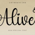 Alive Font - Featured Image