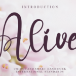 Alive Font - Featured Image