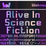 Alive in Science Fiction Font - Featured Image