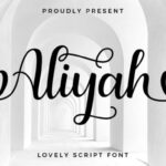 Aliyah Font - Featured Image