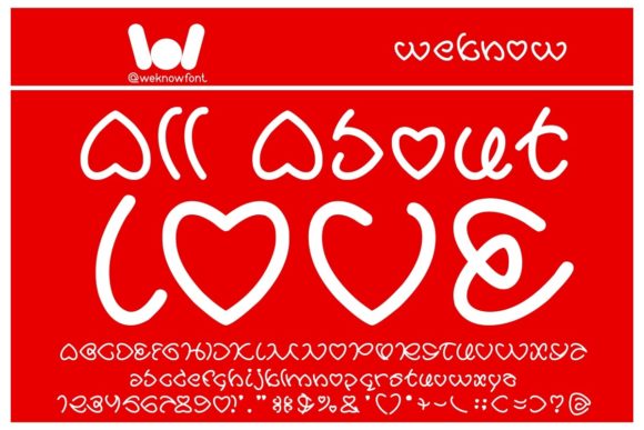 All About Love Font - Featured Image