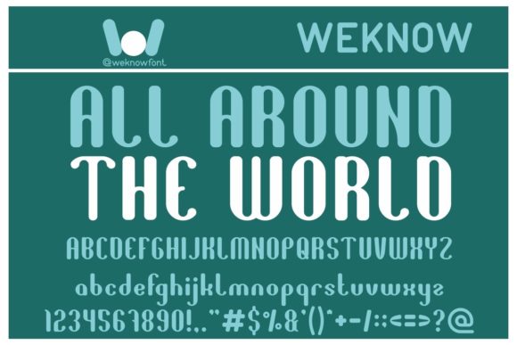 All Around the World Font - Featured Image