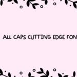 All Caps Cutting Edge Font - Featured Image