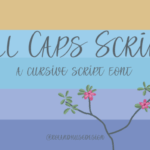 All Caps Script Font - Featured Image