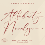 Allaberty Novelya Font - Featured Image
