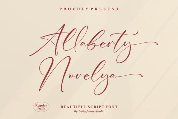 Allaberty Novelya Font - Featured Image