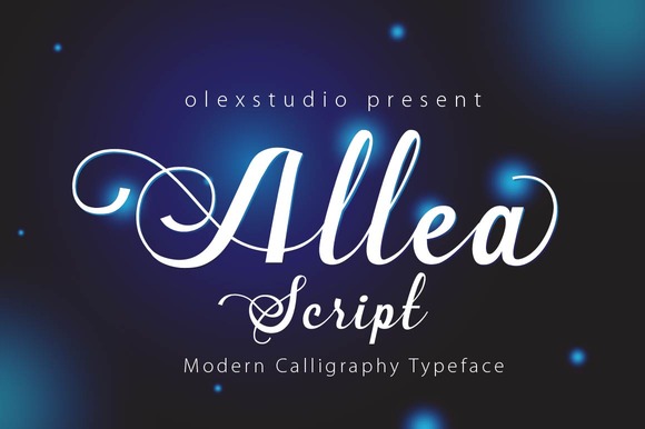 Allea Script Font - Featured Image