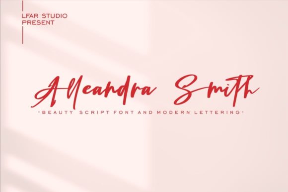 Alleandra Smith Font - Featured Image