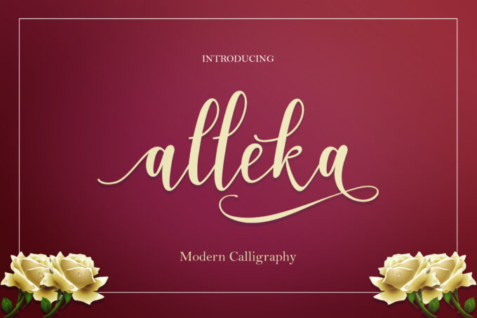 Alleka Script Font - Featured Image