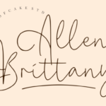 Allen Brittany Font - Featured Image