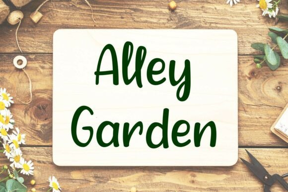 Alley Garden Font - Featured Image