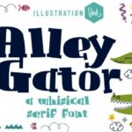 Alley Gator Font - Featured Image