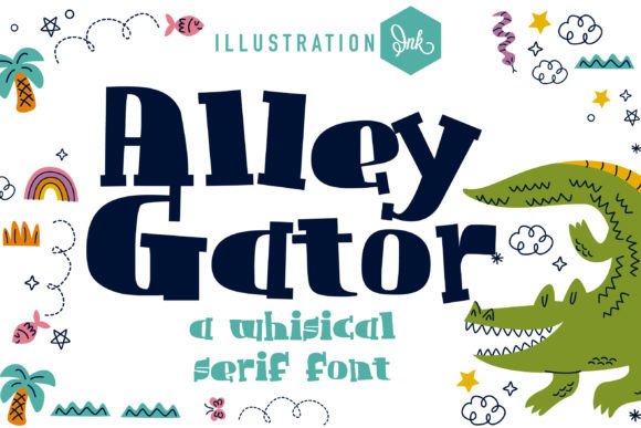 Alley Gator Font - Featured Image