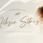 Allezia Sttacy Font - Featured Image