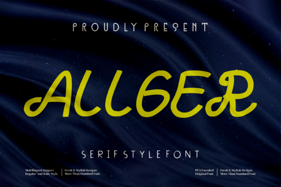Allger Font - Featured Image