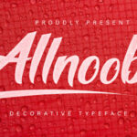 Allnoob Font - Featured Image