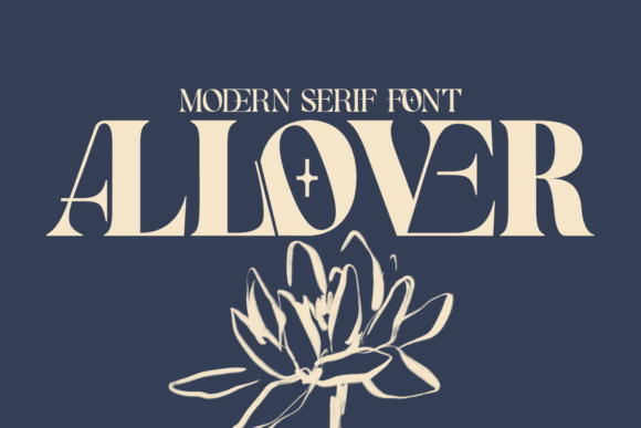 Allover Modern Font - Featured Image