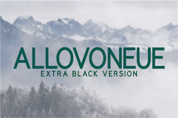 Allovoneue Extra Black Font - Featured Image