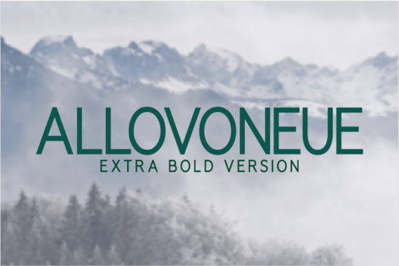 Allovoneue Extra Bold Font - Featured Image