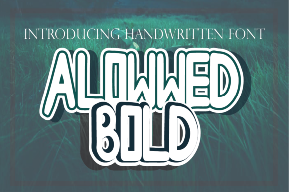 Allowwedbold Font - Featured Image