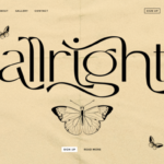 Allright Font - Featured Image