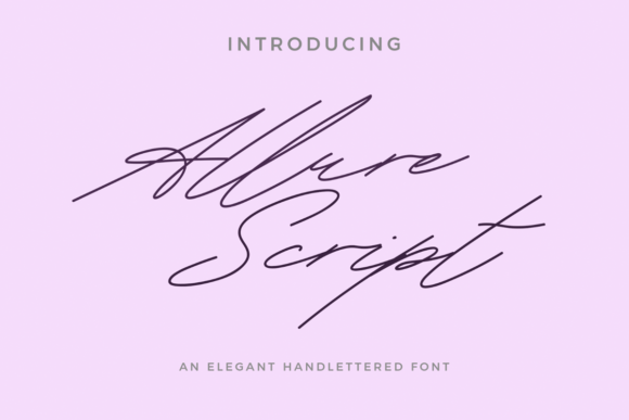 Allure Script Font - Featured Image