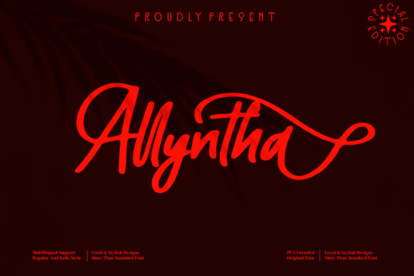Allyntha Font - Featured Image