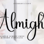 Almight Font - Featured Image
