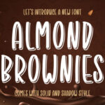Almond Brownies Font - Featured Image