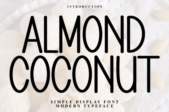 Almond Coconut Font - Featured Image