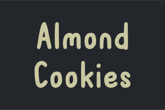 Almond Cookies Font - Featured Image