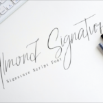 Almond Signature Font - Featured Image