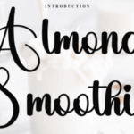 Almond Smoothie Font - Featured Image
