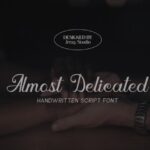 Almost Delicated Font - Featured Image