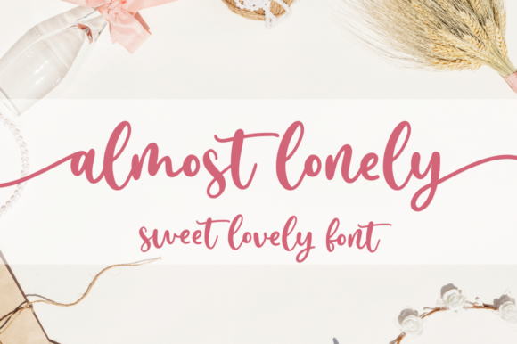 Almost Lonely Font - Featured Image