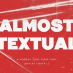 Almost Textual Font - Featured Image