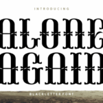 Alone Again Font - Featured Image