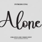 Alone Font - Featured Image