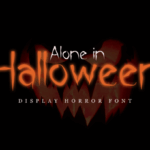 Alone in Halloween Font - Featured Image