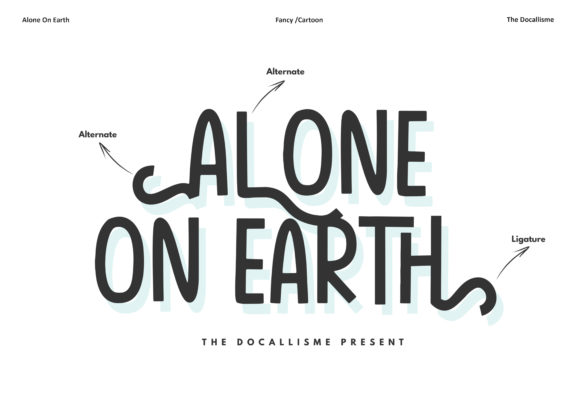 Alone on Earth Font - Featured Image
