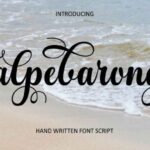 Alpebarong Font - Featured Image