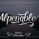 Alpenable Font - Featured Image