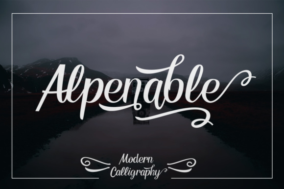 Alpenable Font - Featured Image