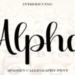 Alpha Font - Featured Image