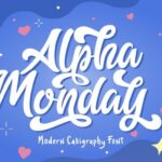Alpha Monday Font - Featured Image