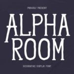 Alpha Room Font - Featured Image