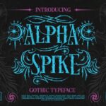 Alpha Spike Font - Featured Image
